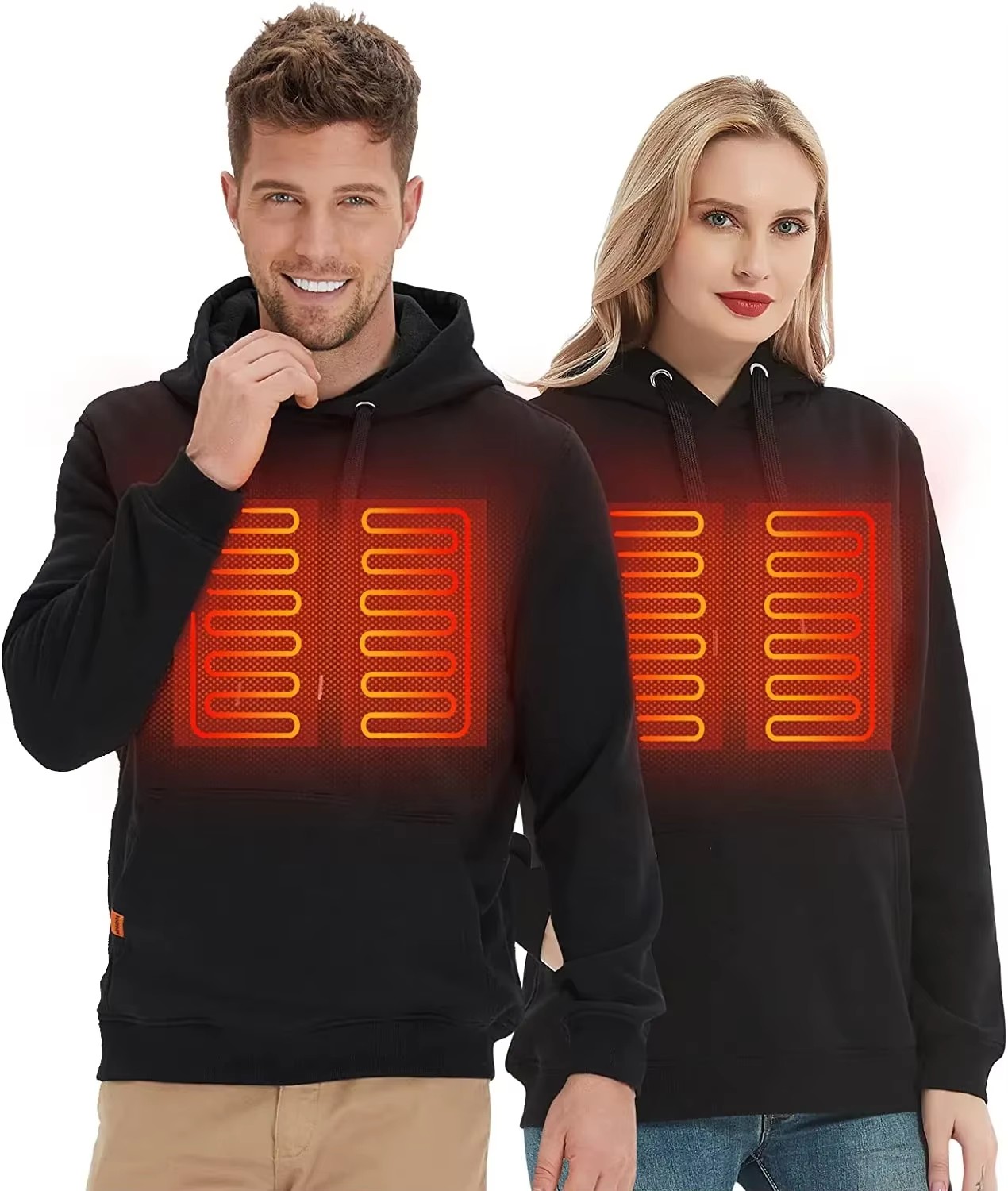 Winter Clothing Gear - Women USB Heating Hoodies Men Vintage
