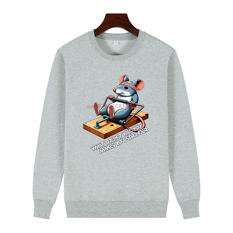 Funny Mouse Printed Sweater Wh - огляд і ціна Winter Clothes Shop