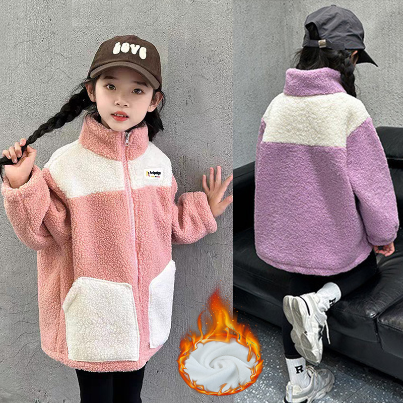 Girls' Lamb Wool Jackets Autum - огляд і ціна Winter Clothing For Kids