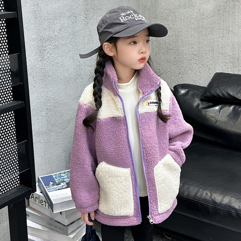 Girls' Lamb Wool Jackets Autum - огляд і ціна Winter Clothing For Kids