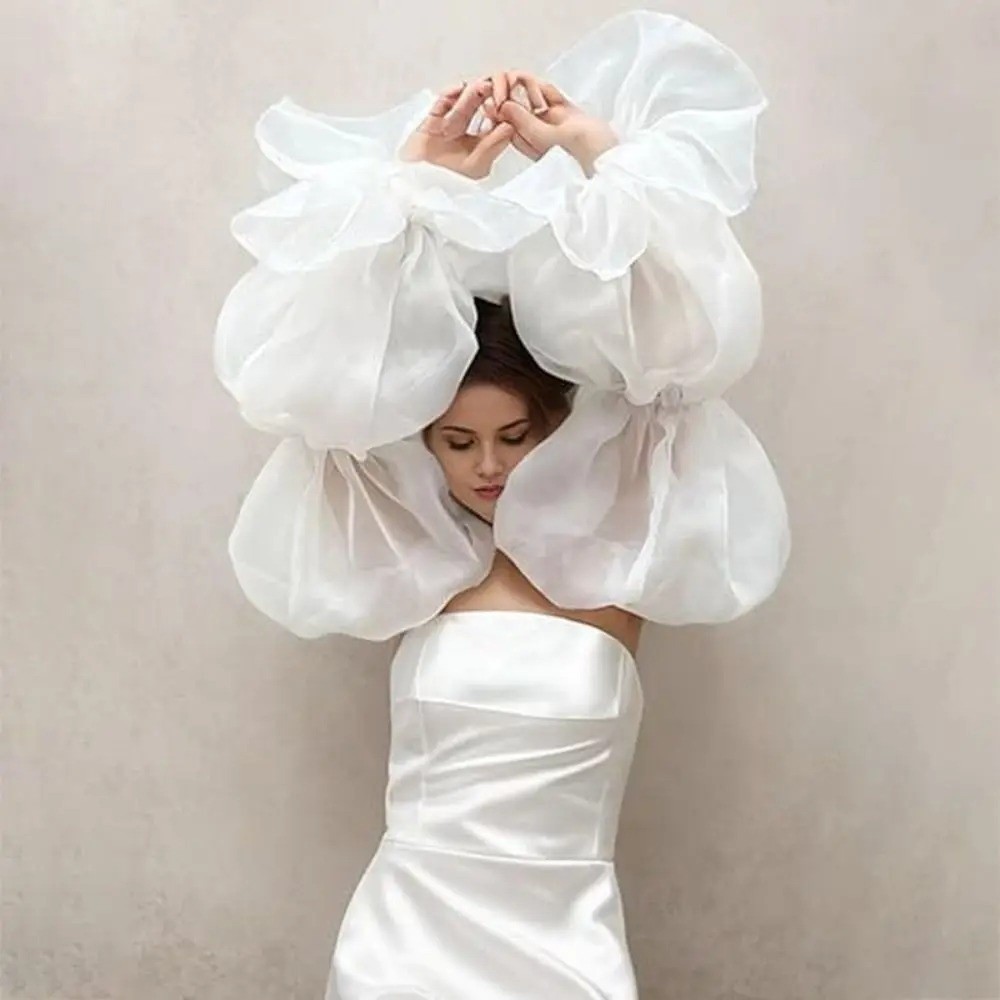 Elegant Puffy Wedding Arm Slee - огляд і ціна Winter Clothing Ladies