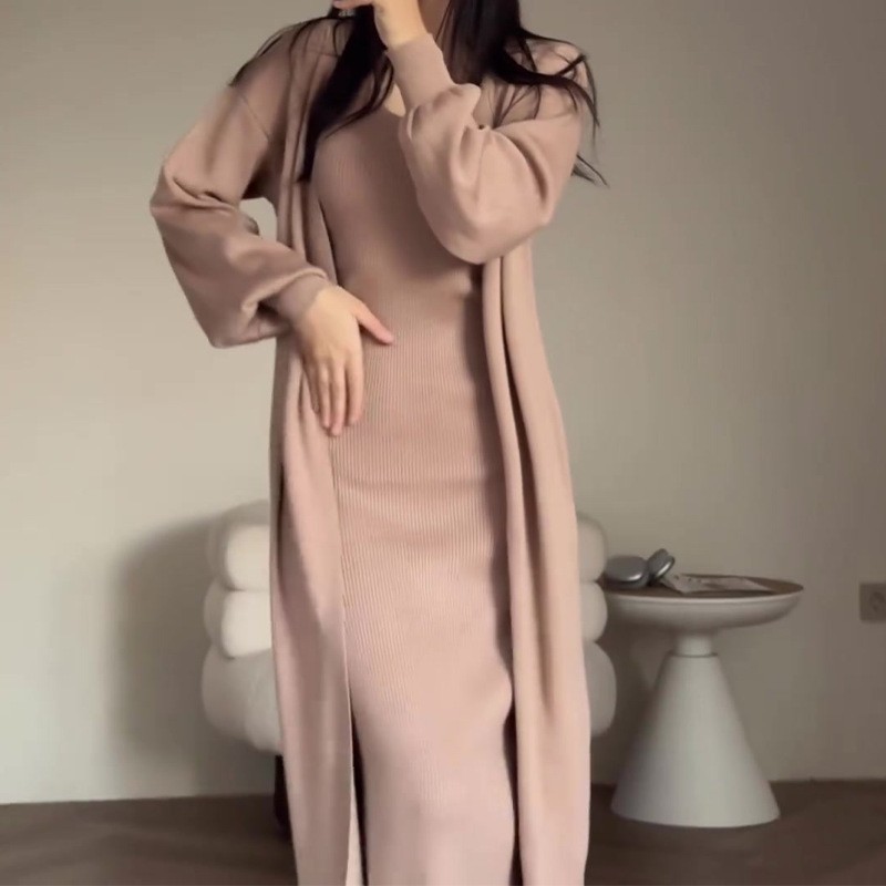 Women Knitted Dress Suit Cardi - огляд і ціна Winter Clothing Gear