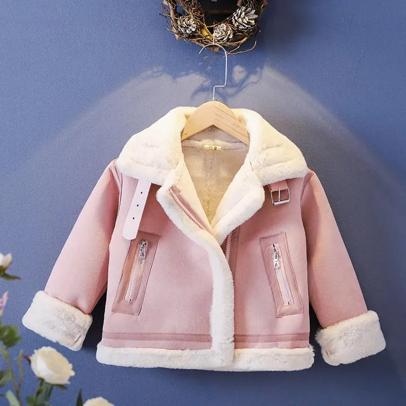 Khaki/Pink Girls Boys Winter F - огляд і ціна Winter Clothing For Kids