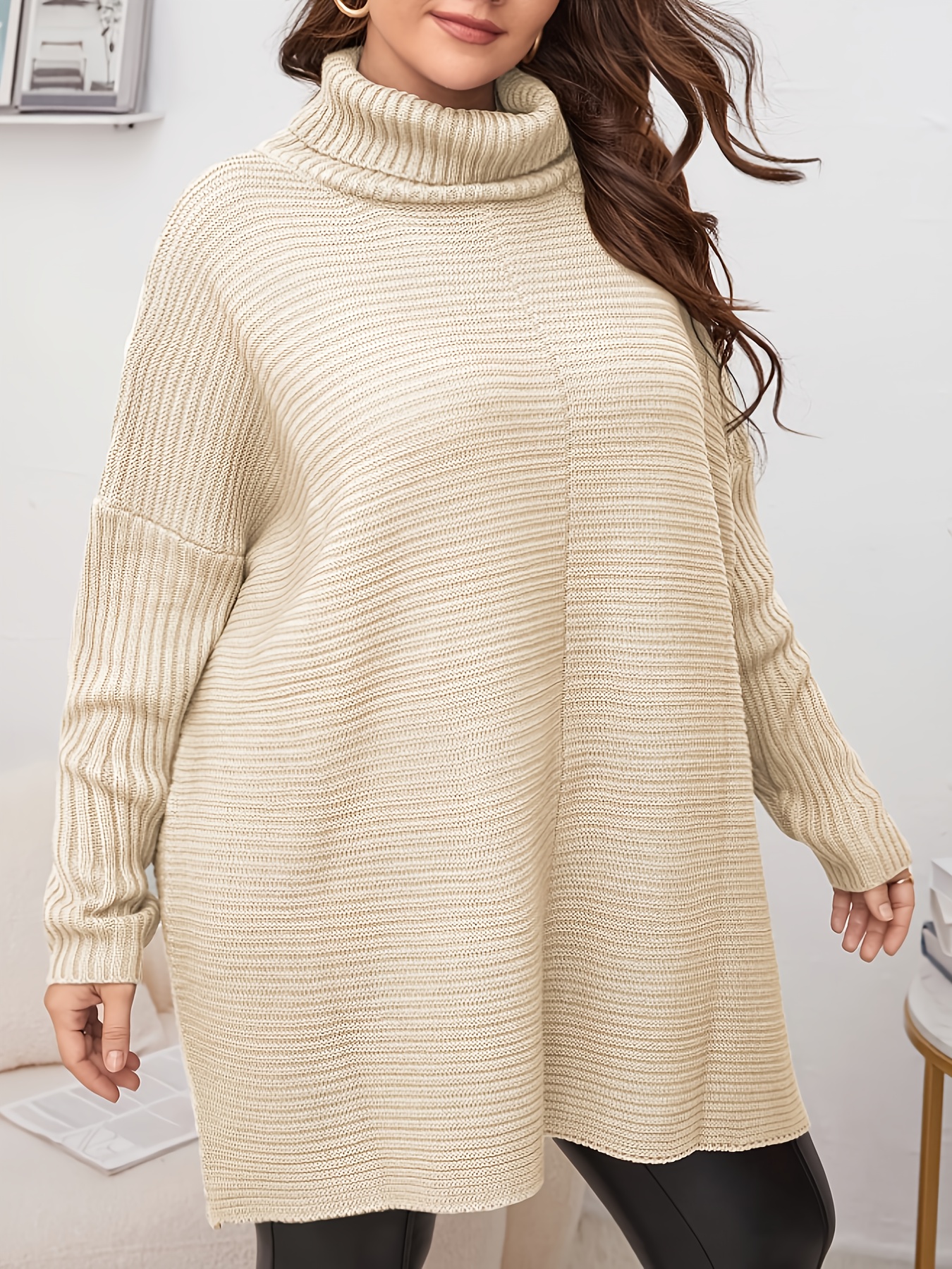 Plus Size Women's Turtleneck S - огляд і ціна Winter Clothing Ladies