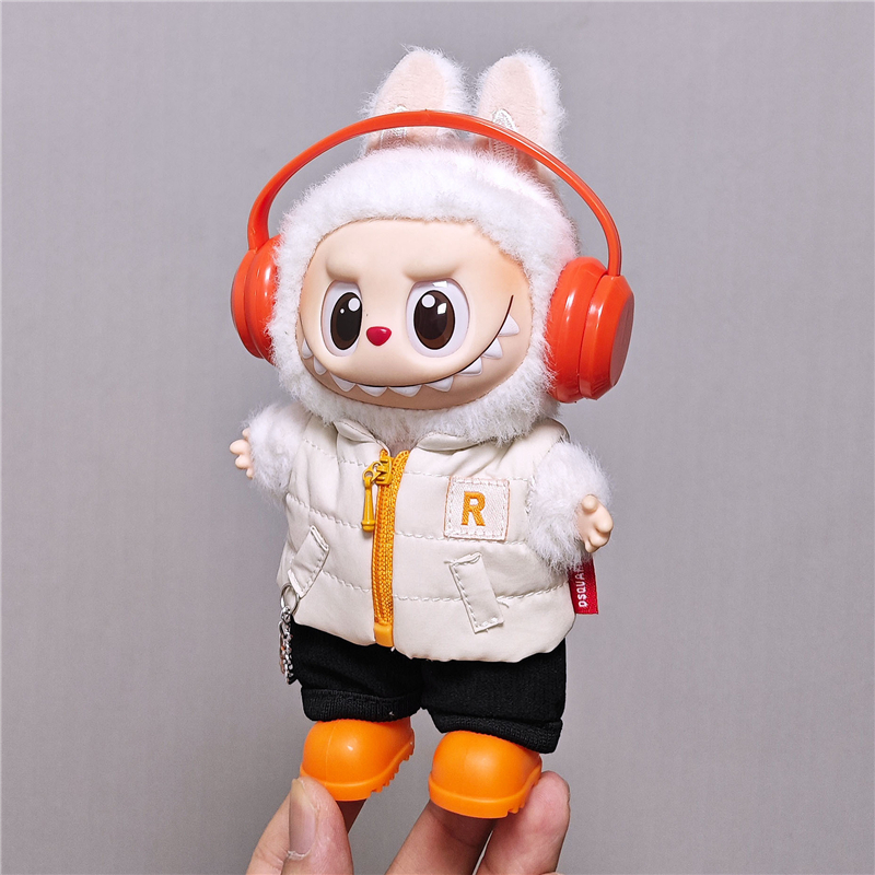 For 15 17cm Labubu Doll Solid  - огляд і ціна Winter Clothing For Babies