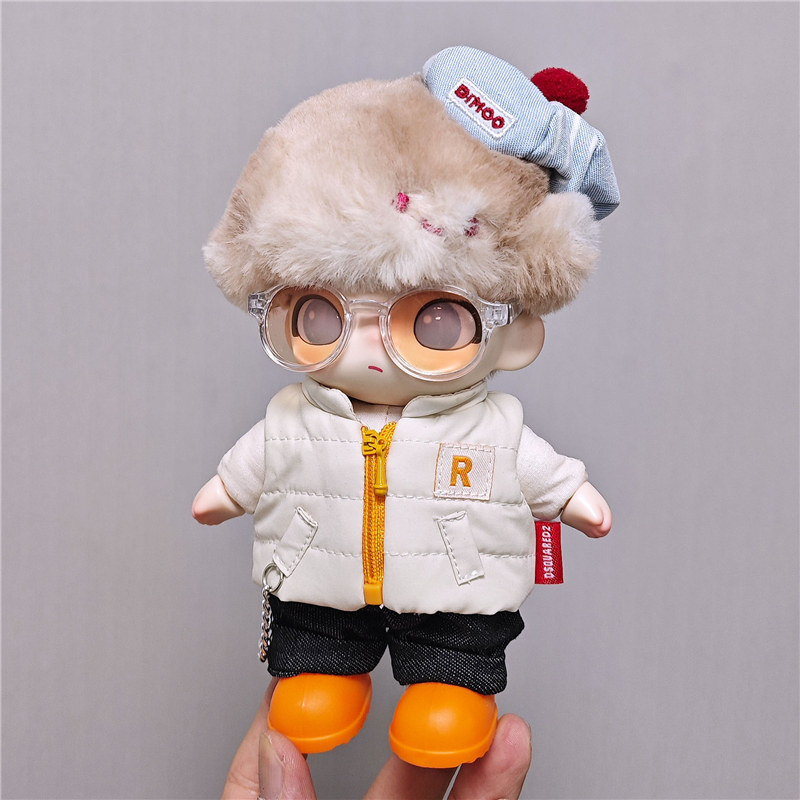 For 15 17cm Labubu Doll Solid  - огляд і ціна Winter Clothing For Babies