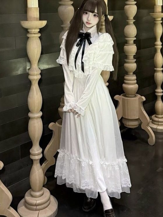 Japanese Short Sleeve Bow Lace - огляд і ціна Winter Clothing Ladies