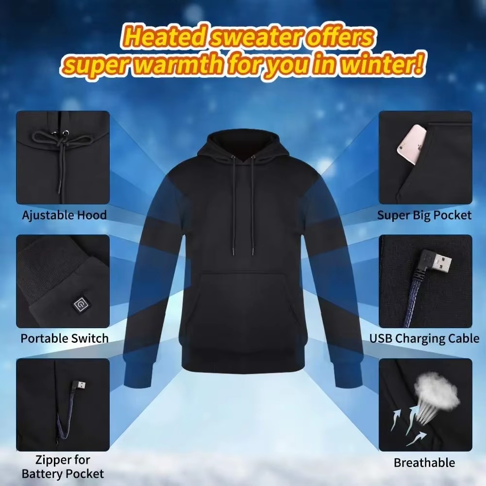 Women USB Heating Hoodies Men  - огляд і ціна Winter Clothing Gear