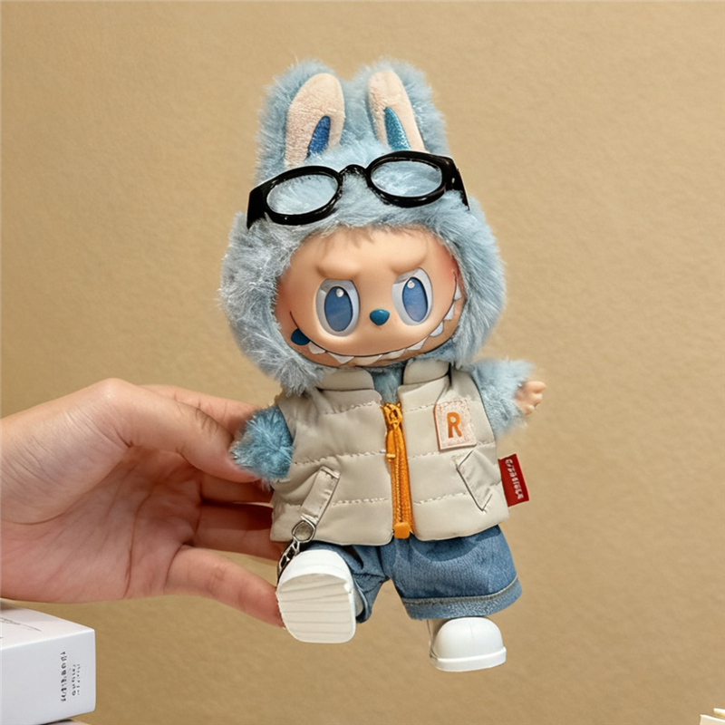 For 15 17cm Labubu Doll Solid  - огляд і ціна Winter Clothing For Babies